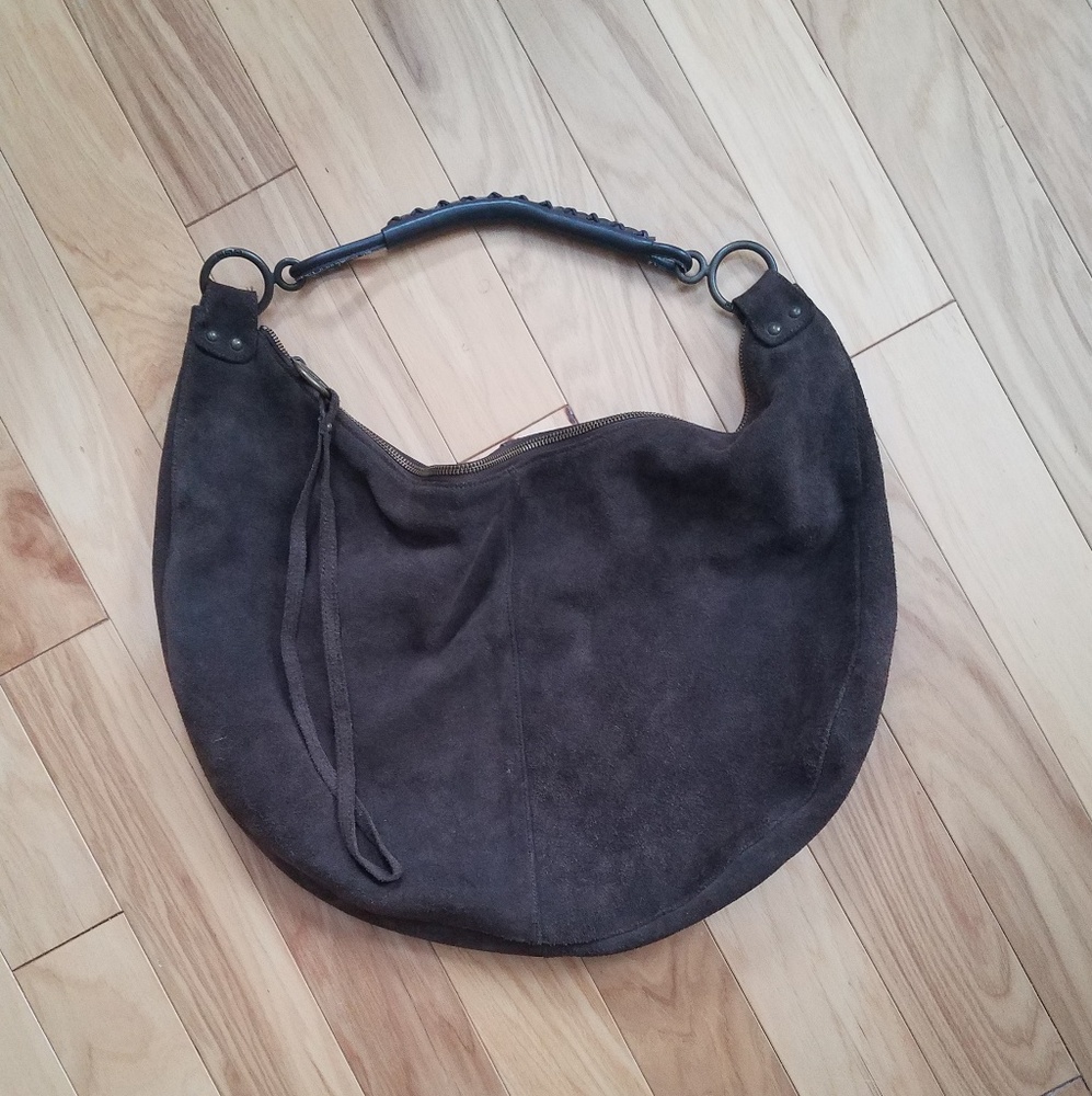 Gap brown suede handbag